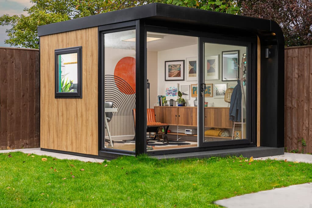 Outside shot of garden room